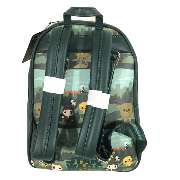 Loungefly POP Star Wars Hans Solo and Princess Leia Endor Forest Mini Backpack main image 5